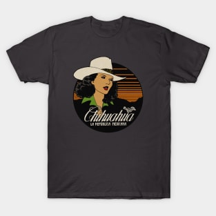 Vintage Chihuahua Mexico Tourism T-Shirt